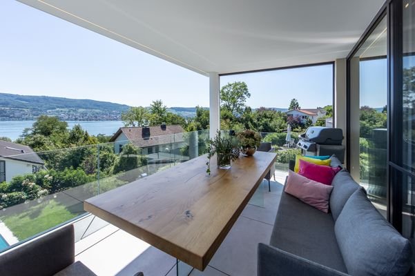 Balkon DG mit 180° unverbaubaren Seeblick rtg. Wes