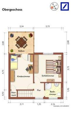 Grundriss Obergeschoss