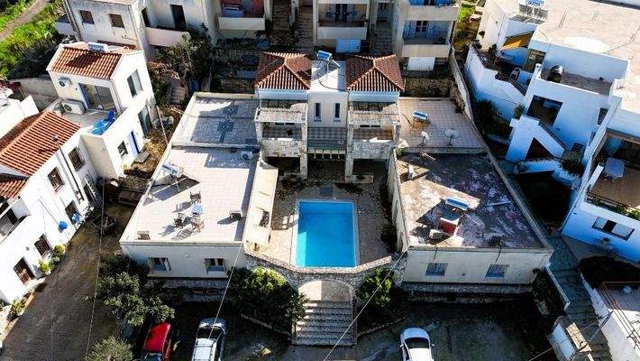 Kreta - 2-Zimmer-Apartment in Kalyves mit Pool- und Meerblick