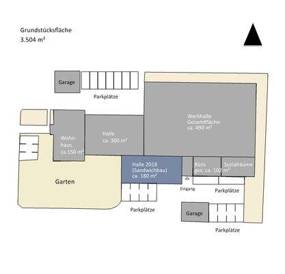 Grundriss Wohn- und Gewerbeflächen