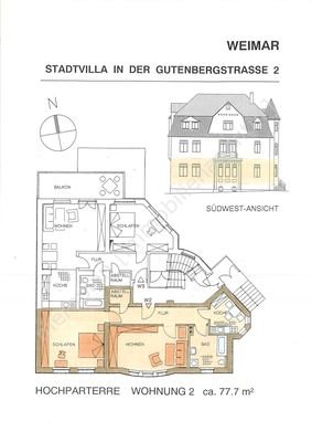 Grundriss der Büroräume