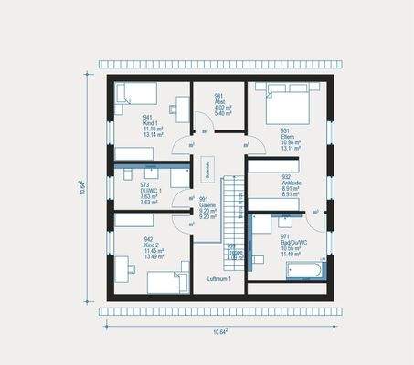 Flexibles Wohnen auf einer Ebene
