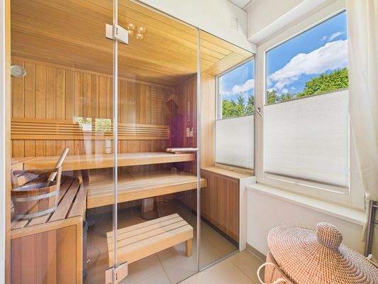 Sauna im Masterabd