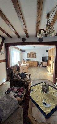 Blick aus der Sitzecke Wohnen 