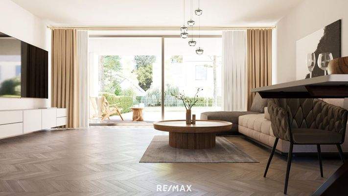 Wohnzimmer-Rendering