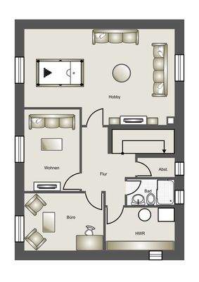 Grundriss KG (schematisch dargestellt)