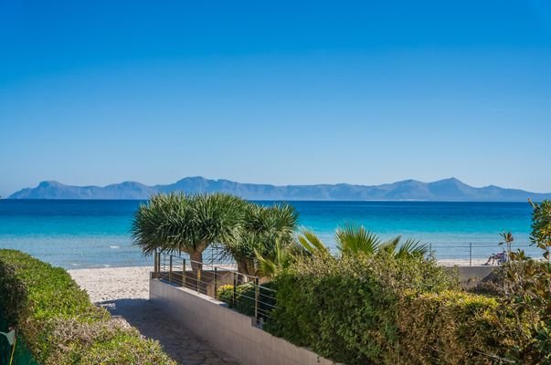 Der feine Sandstrand in Playa de Alcudia