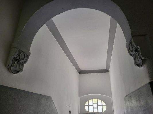 Treppenhaus, saniert - Detai