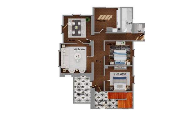 Grundriss Obergeschoss