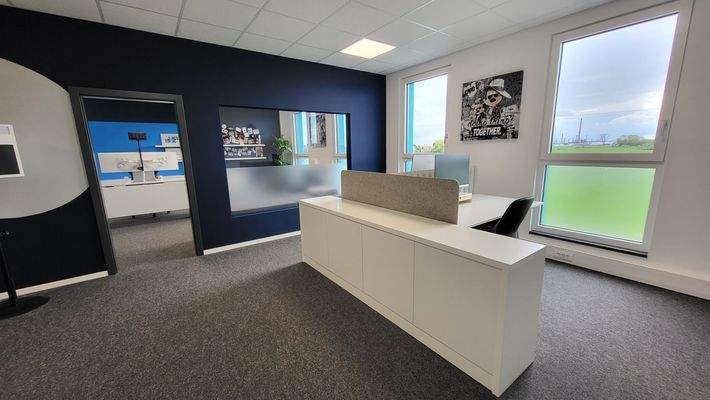 Schreibtischplatz 1 + 2