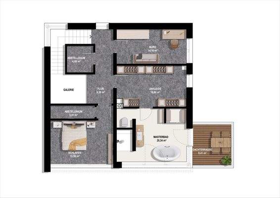 Grundriss 2. Obergeschoss