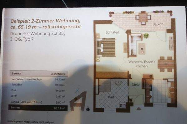 Grundriss mit Bemaßung