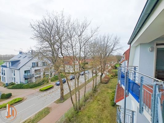 Blick vom Balkon