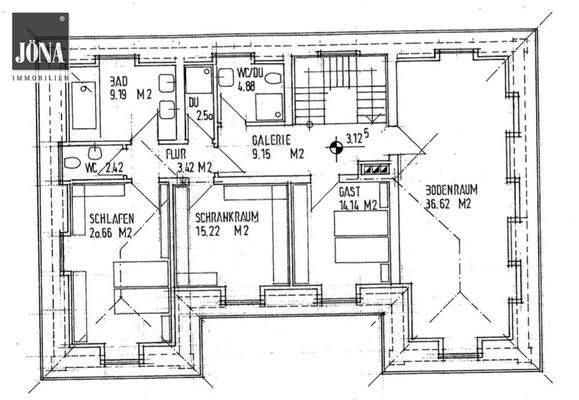 Grundriss Obergeschoss