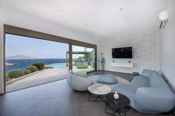 Kreta, Kokkino Chorio: Traumvilla mit makelloser Aussicht mit einer privaten Bucht zu verkaufen