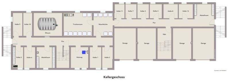 Grundriss mit Beispielmöblierung