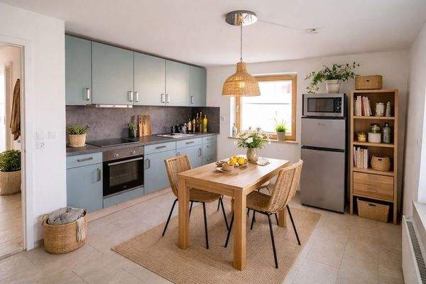 EG Küche KI-möbliert