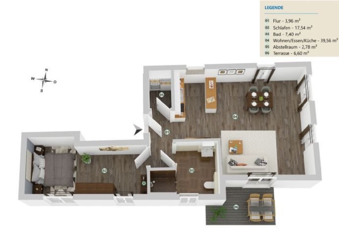 Traumhafte 2 Zimmerwohnung Neubau inkl. 81,86m² Garten, Luftwärmepumpe und Provisionsfrei