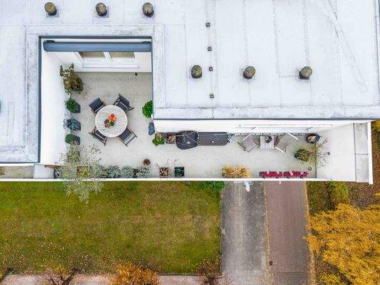 Blick auf die Terrasse