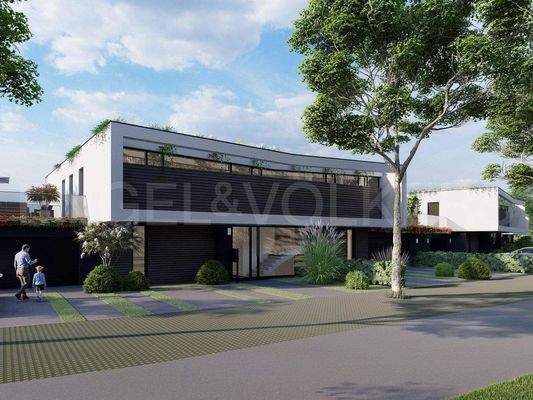 Visualisierung Aussenansicht Strasse