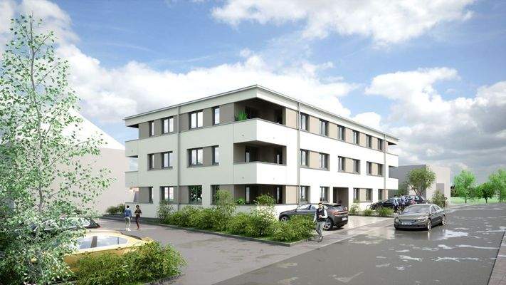 Moderne Wohnanlage außen