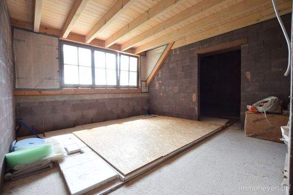 Rohbau im Obergeschoss