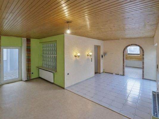 Wohn- und Essbereich im Dachgeschoss