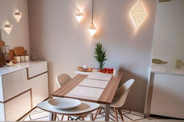 Essbereich in der Küche KI Bsp.