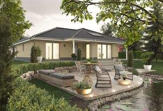 Bungalow 128 Gartenseite