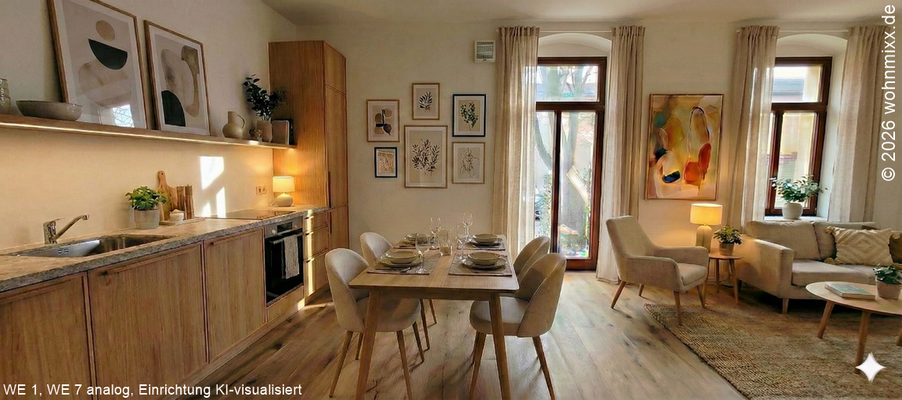 Wohnen (Einrichtung KI-visualisiert)
