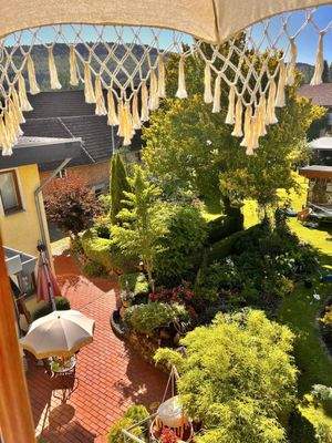 Blick vom 2. Balkon im Dachgeschoss