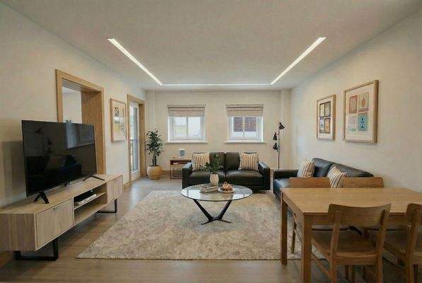 Wohnen/Essen (mit KI digital verändert)