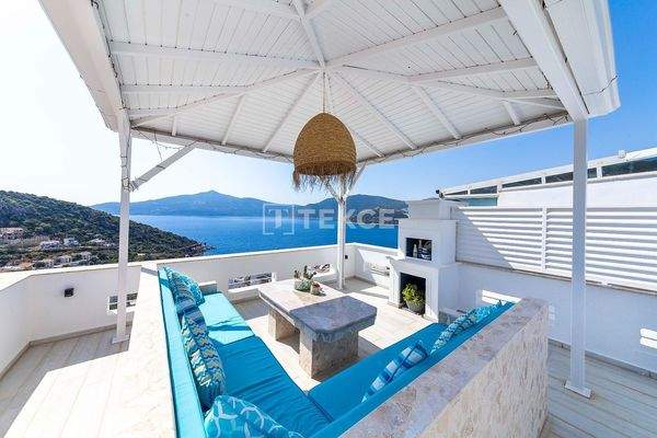 Spacious and Modern Villa with Panoramic Sea View in Kalkan Antalya