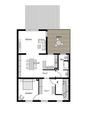 Variante Grundriss OG nach Wohnraumerweiterung