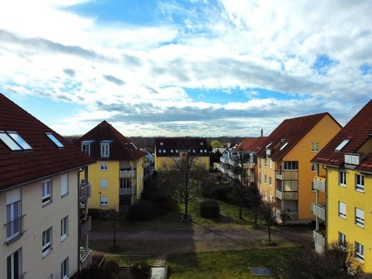 Blick vom Balkon