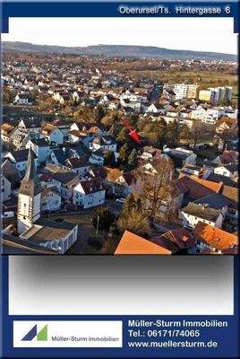 Oberursel  Hintergasse 6 01 Z Drohne 02 Kirche hoc