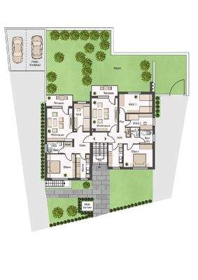 Grundriss EG Gebäude 1