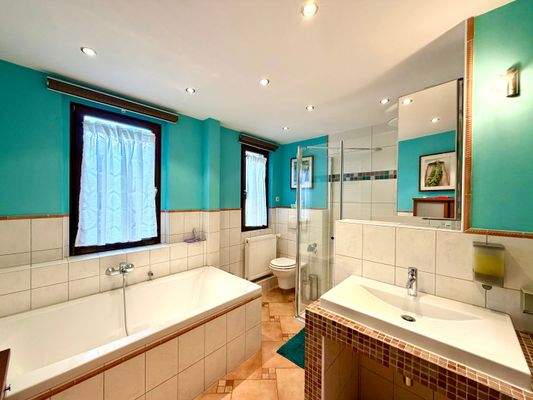 Tageslichtbad mit Dusche und Badewanne HP