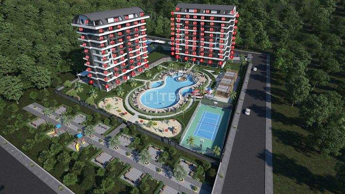 Real Estate Project with Residency Permit in Alanya Demirtaş
