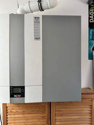 Gasetagenheizung (ca. 2020) im Spitzboden