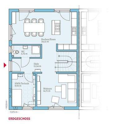Doppelhaus 25-129 GR Basis EG
