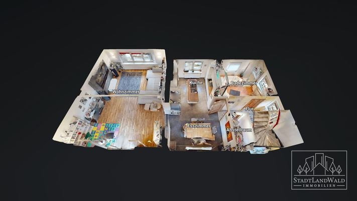 Grundriss - 3D - Obergeschoss