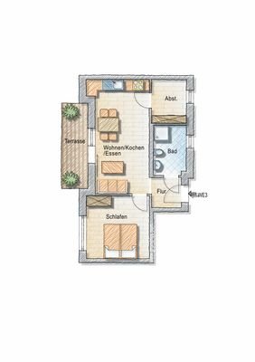 Grundriss WE 7