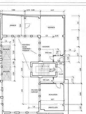Grundriss der Wohnung