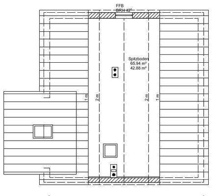 Haupthaus Grundriss Dachboden 