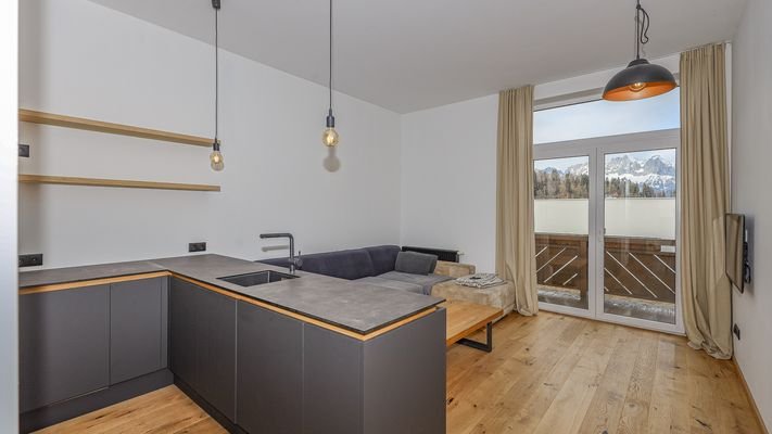 KITZIMMO-exklusives Apartment in Ruhelage mit Kaiserblick - Immobilien Kitzbühel.