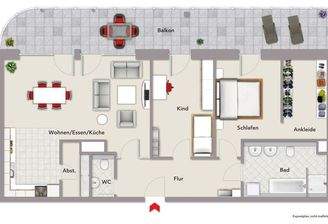 Grundriss Wohnung 4.05 