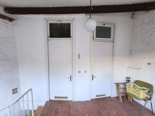 Eingang Kammer und Bad