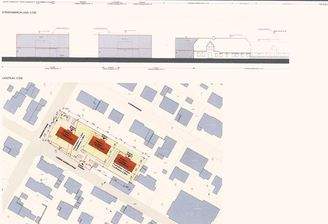 Drei Mehrfamilienhäuser