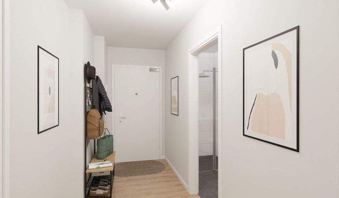 Heller und freundlicher Eingangsbereich